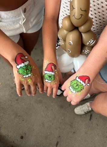 Colourful Fiesta face painting
