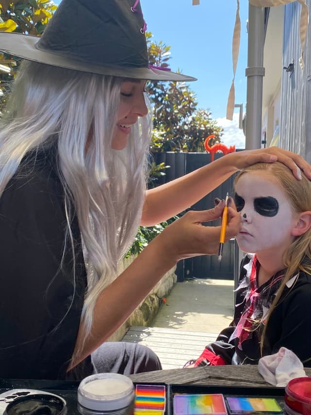 Colourful Fiesta face painting